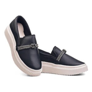 Tênis Feminino Sapatilha Slip-On com Strass Original - Preço por Caixa com 12 Pares da Mesma Cor